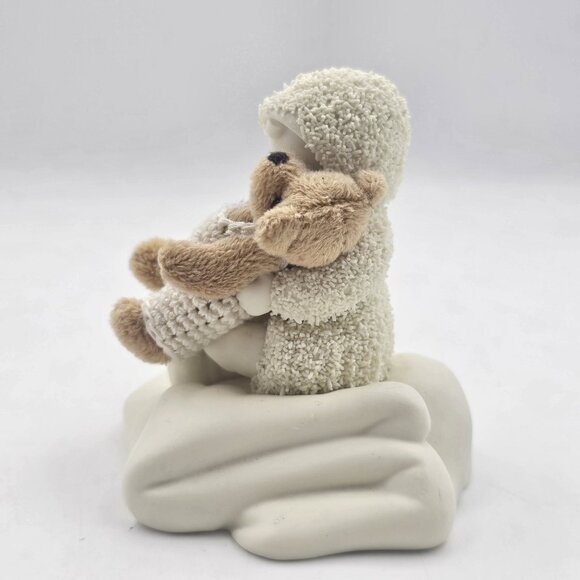 Vintage Department 56 Snowbabies Figurine A Hug'll Make it Better 2005 Beige - Picture 6 of 10